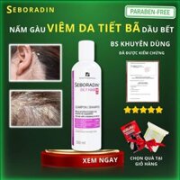 Dầu Gội Hỗ Trợ Viêm Da Tiết Bã Nấm Gàu Seboradin Oily Hair Shampoo 200ml Tóc Dầu