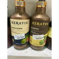 Dầu Gội Hoa Bưởi Keratin Phục Hồi Tóc Hư Tổn