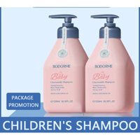Dầu gội hoa cúc Baby Bodorme Dầu xả Keratin Dầu xả ống hút trẻ em520ml Bộ đặc biệt dành cho trẻ em 520ml