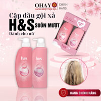 Dầu gội H/S màu hồng giúp mái tóc mềm mượt, phục hồi hư tổn Hàng Nhật Nội Địa- Ohayo Shop Japan