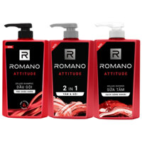 Dầu Gội Hương Nước Hoa ROMANO Attitude | Tắm gội 2in1 Romano Attitude | Sữa tắm Romano Attitude 180g / 650g