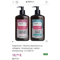 Dầu gội hữu cơ Arganicare Collagen 400ml - Pháp