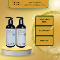 Dầu gội hữu cơ Keratin Collagen Complex Elche phục hồi chống rụng tóc 800ml