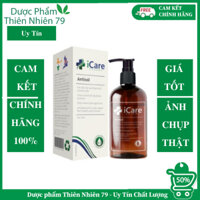 Dầu Gội iCare Pharma Antisol dược liệu pH 6.5 làm sạch gàu, giảm ngứa và bết tóc 240ml - Hàng Chính Hãng
