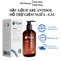Dầu Gội iCare Pharma Antisol Dược Liệu PH 6.5 Giúp Làm Sạch Gàu, Giảm Ngứa 240ml