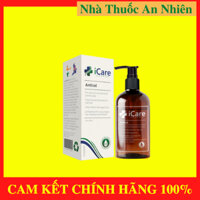 Dầu Gội iCare Pharma Antisol 🍀 [ CHÍNH HÃNG ] 🍀   Hộ Trợ Sạch Gàu- Hết Nấm từ dược liệu pH 6.5,  giảm ngứa và bế