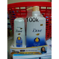 Dầu gội kèm xả Dove 640g
