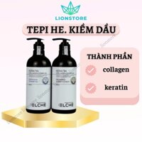 Dầu gội Keratin Collagen Complex Elche phục hồi chống rụng tóc 800ml