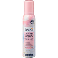 Dầu gội khô Balea Đức dạng bọt 150ml làm sạch dầu thừa, thơm mát, tạo kiểu tóc trocken shampoo schaum fresh up & style