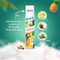 Dầu Gội Khô Batiste Dry Shampoo TROPICAL exotic coconut 200ml Hết Ngứa Hết Bết Dính