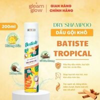 Dầu Gội Khô Batiste Hương Hoa Nhiệt Đới - Batiste Dry Shampoo Coconut & Exotic Tropical 200ml