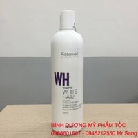 Dầu gội khử vàng chăm sóc tóc HIGHLIGHT bạch kim KOSSWELL WHITE WH 500ml (2026)
