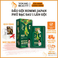 Dầu gội KOMMI Japan phủ bạc sau 1 lần gội - Dầu gội nhuộm tóc KOMMI an toàn cho da, lên màu chuẩn salon - YOUNG BEAUTY