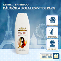 Dầu gội LA BIOLA L’Esprit De Paris KERATIN dành cho tóc nhuộm, Chiết xuất Protein tự nhiên Bảo vệ mái tóc