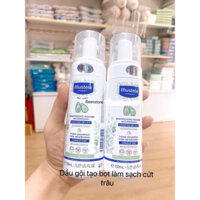 Dầu gội làm sạch cứt trâu cho bé Mustela dạng bọt 150ml