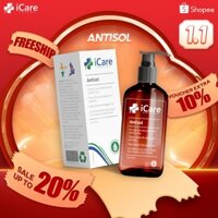 Dầu Gội Làm Sạch Gàu, Nấm Da Đầu Không Khô Tóc Antisol - Chai 240ml. Thương Hiệu iCare Pharma