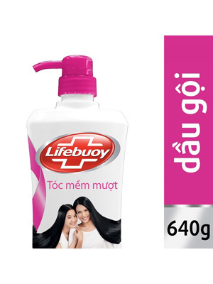Dầu gội Lifebuoy tóc mềm mượt 640g
