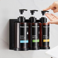 Dầu gội màu hổ phách Dầu xả Bodywash Chai phân phối cho tường vòi hoa sen Chai dầu gội rỗng có máy bơm Chai tắm miễn phí