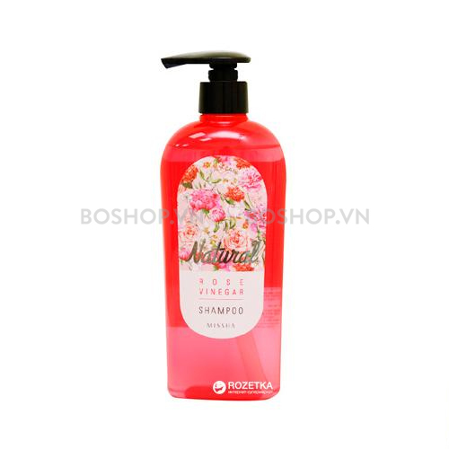 Dầu Gội Missha Natural Rose Vinegar Shampoo 310ml