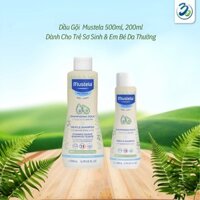 Dầu gội Mustela Gentle Shampoo - Da Thường – 500ml, 200ml, dầu gội không cay mắt, nhẹ nhàng làm sạch da đầu bé, dễ dàng