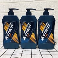 Dầu gội nam XMEN FIRE 650ML tặng kèm sữa tắm FIRE 180ML hương nước hoa sạch sâu