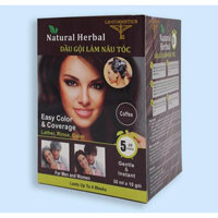 Dầu gội Natural Herbal gội là nâu - đen Hộp 10 gói