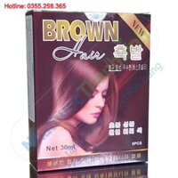Dầu gội nâu tóc Brown Hair tạo màu không gây hư tổn