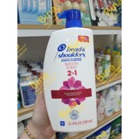 Dầu Gội ngăn ngừa Gàu 𝐇𝐞𝐚𝐝 𝐚𝐧𝐝 𝐬𝐡𝐨𝐮𝐥𝐝𝐞𝐫 𝐂𝐥𝐚𝐬𝐬𝐢𝐜 𝐂𝐥𝐞𝐚𝐧 𝟐 𝐢𝐧 𝟏  950ml - Mỹ
