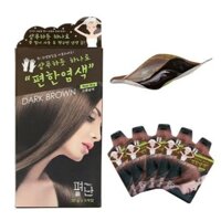 Dầu Gội Nhuộm Đen Tóc Pyeonan Nâu Đen 30g (H/ 5 gói)