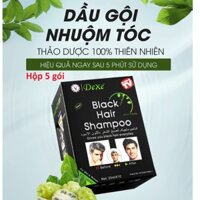 Dầu gội nhuộm đen tóc thảo dược DEXE 1 hộp 10 gói 25ml