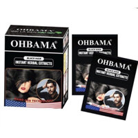 Dầu gội nhuộm tóc GỘI LÀ ĐEN OHBAMA HỘP 10 GÓI X 20ML