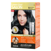Dầu Gội Nhuộm Tóc Lovers Hair Salon 1 Natural Black Wellwisse  9700040 60ml   Tuýp