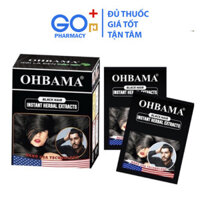 Dầu gội Nhuộm tóc Màu ĐEN OHBAMA Hộp 10 gói