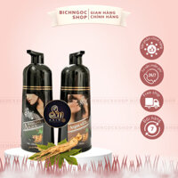Dầu gội nhuộm tóc phủ bạc Sin hair chính hãng nhật bản 500ml,thuốc nhuộm tóc nâu đen thảo mộc nhân sâm tự nhiên