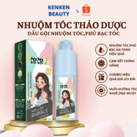 Dầu Gội Nhuộm Tóc Thảo Dược Helloii Bubble, Phủ Bạc Tóc Nuôi Dưỡng Kích Thích Mọc Tóc, Dung Tích 230 ML