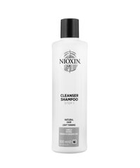 Dầu gội Nioxin 1 – 300ml, làm sạch, ngăn ngừa rụng dành cho tóc tự nhiên và có dấu hiệu thưa rụng nhẹ.