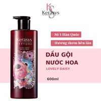 Dầu Gội Nước Hoa Kerasys Lovely Daisy Cao Cấp Hàn Quốc Hương Hoa Cúc Thơm Mát 600ml