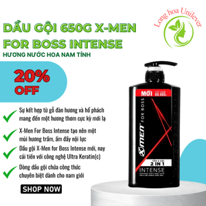 Dầu gội nước hoa X-Men For Boss Intense 650g