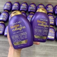 DẦU GỘI  OGX THICK AND FULL BIOTIN & COLLAGEN SHAMPOO / CONDITIONER 385ML