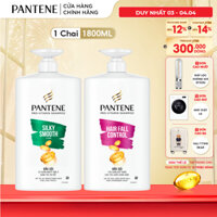 Dầu Gội PANTENE Pro-V Ngăn Rụng Tóc/ Suôn Mượt Óng Ả - Chai 1800ML