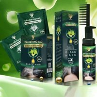Dầu gội phủ bạc BLACK HAIR có lược nhuộm tóc thông minh gội đen và nâu thảo dược tự nhiên an toàn chính hãng Vinamake