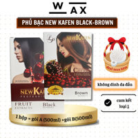 DẦU GỘI PHỦ BẠC ĐEN - NÂU CHÍNH HÃNG KAFEN COLLAGEN 500ML MẪU MỚI