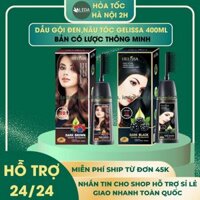 Dầu gội phủ bạc Gelissa có lược chải 500ml nhật bản - Dầu gội nhuộm tóc đen, nhuộm tóc nâu. thảo dược tự nhiên