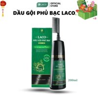 Dầu gội phủ bạc Laco Black Hair 200ml giúp tóc đen tự tin sau 9 phút phủ bạc đen, nhuộm tại nhà an toàn