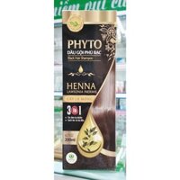 Dầu Gội Phủ Bạc Phyto Black Hair Shampoo Gội Nhuộm Đen Tự Nhiên Giúp Đen tóc Sau 9 Phút