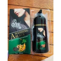 Dầu gội phủ bạc Sin hair 500ml, thuốc nhuộm tóc nâu đen thảo mộc nhân sâm tự nhiên chỉ sau một lần gội
