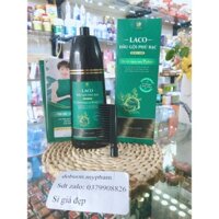 Dầu Gội Phủ Bạc Thảo Dược Laco Black Hair 200ml - Gội Là Đen Nhuộm Tóc Tự Tin Sau 9 Phút Mới