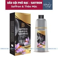 Dầu gội phủ bạc thảo mộc saffron Dầu gội phủ bạc tóc Dầu gội nhuộm tóc bạc