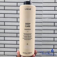 Dầu gội phục hồi tóc hư tổn Lakme Teknia Deep Care Shampoo 1000ml