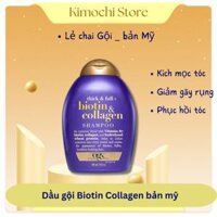 Dầu Gội Phục hồi và Kích thích mọc tóc Thick & Full + Biotin & Collagen Shampoo OGX 385ml Nội địa Mỹ